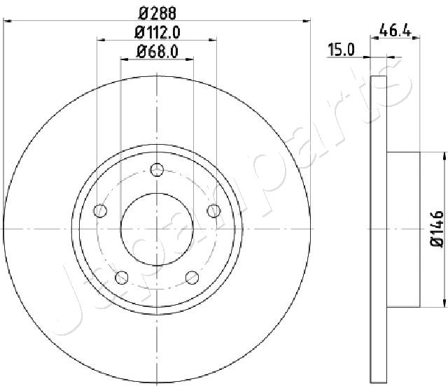 JAPANPARTS DI-0923 Brake Disc