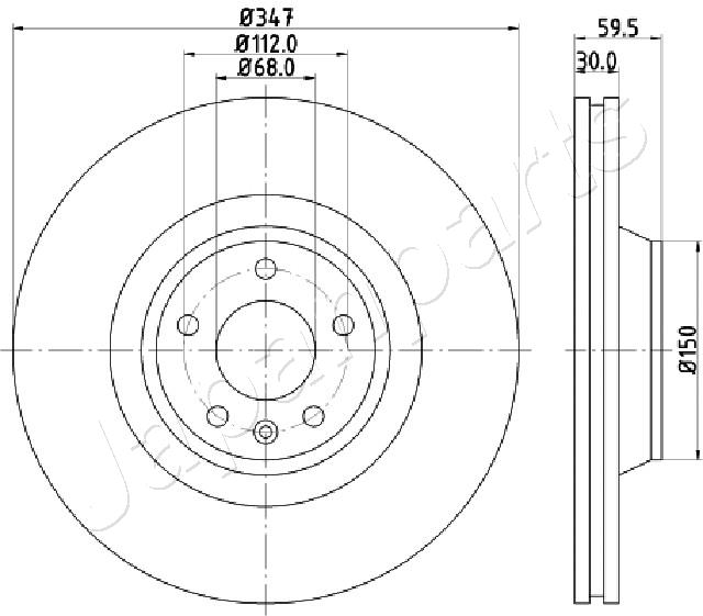 JAPANPARTS DI-0925 Brake Disc