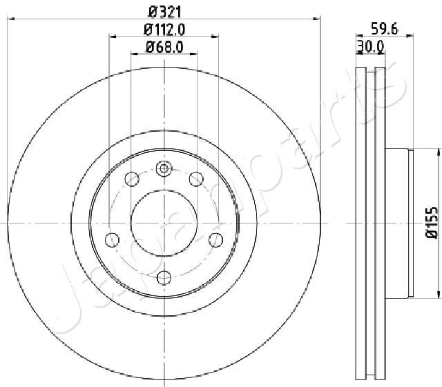 JAPANPARTS DI-0926 Brake Disc