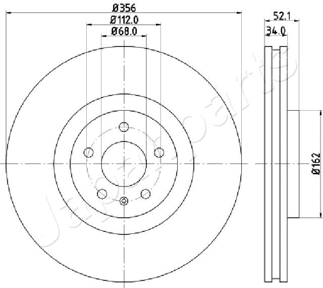 JAPANPARTS DI-0929 Brake Disc