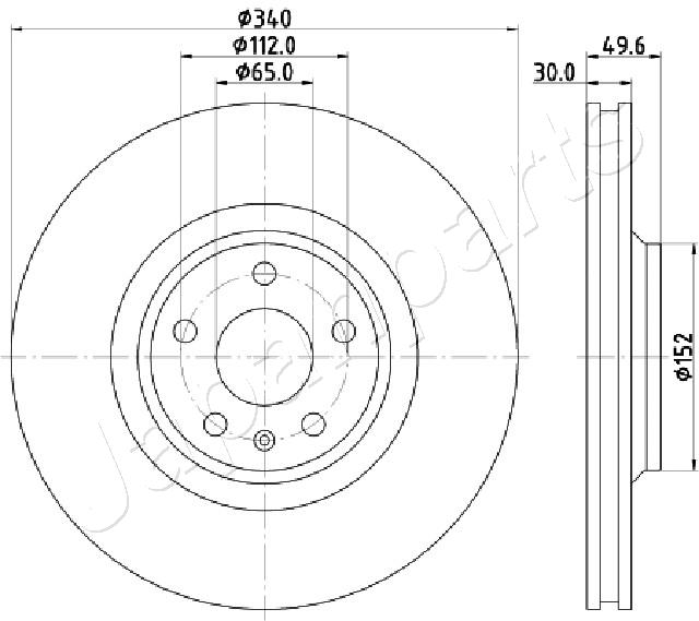 JAPANPARTS DI-0932 Brake Disc