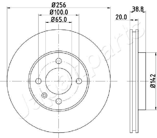 JAPANPARTS DI-0935 Brake Disc