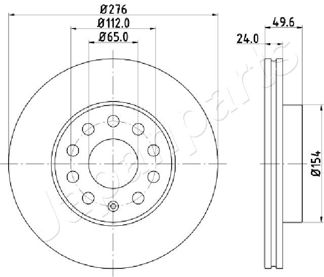 JAPANPARTS DI-0941 Brake Disc