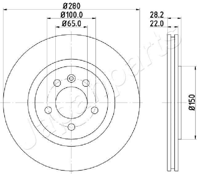 JAPANPARTS DI-0944 Brake Disc