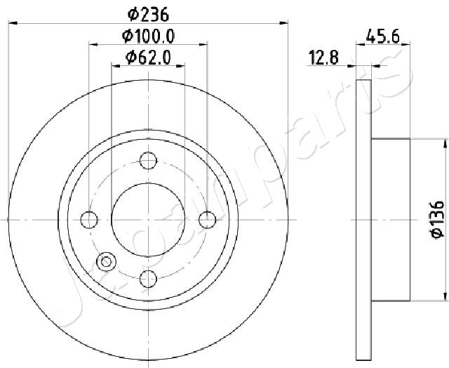 JAPANPARTS DI-0946 Brake Disc