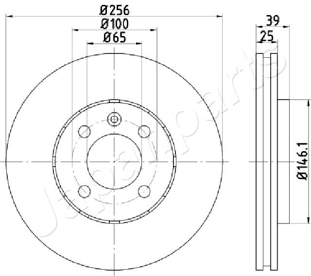 JAPANPARTS DI-0951 Brake Disc