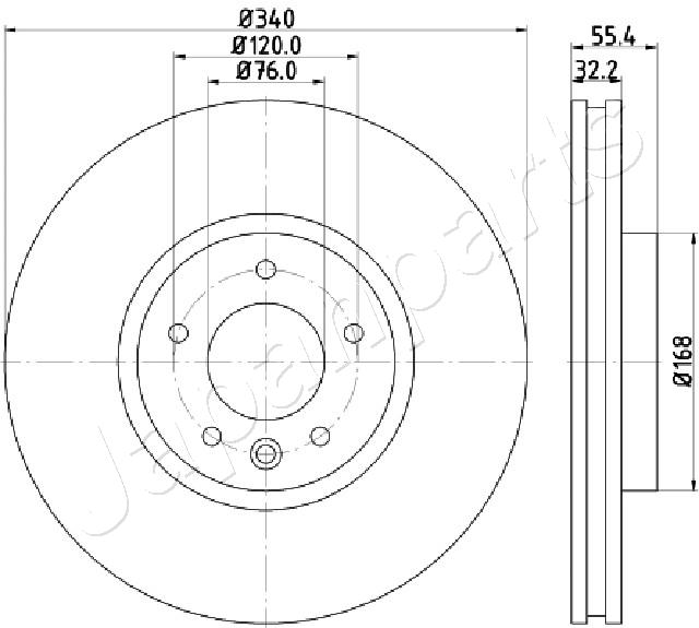 JAPANPARTS DI-0954 Brake Disc