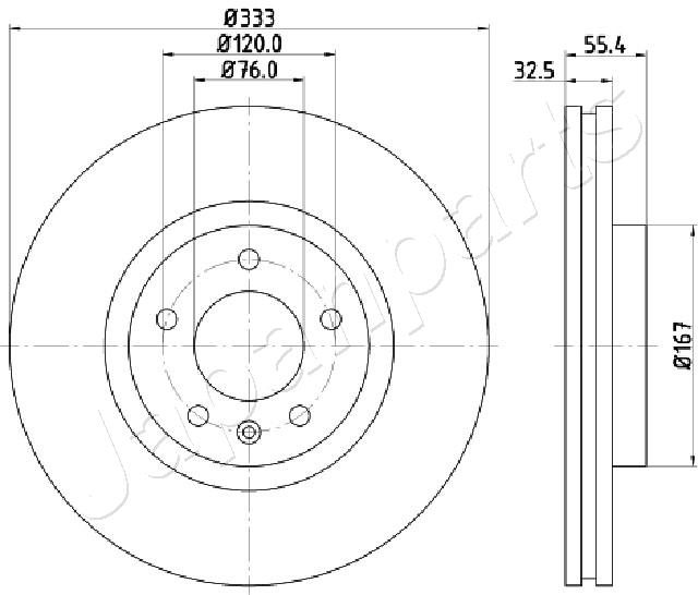 JAPANPARTS DI-0959 Brake Disc