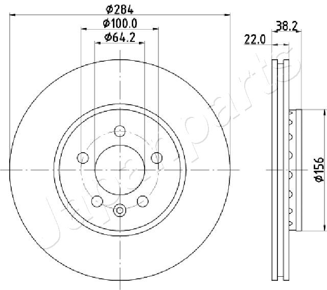 JAPANPARTS DI-442 Brake Disc