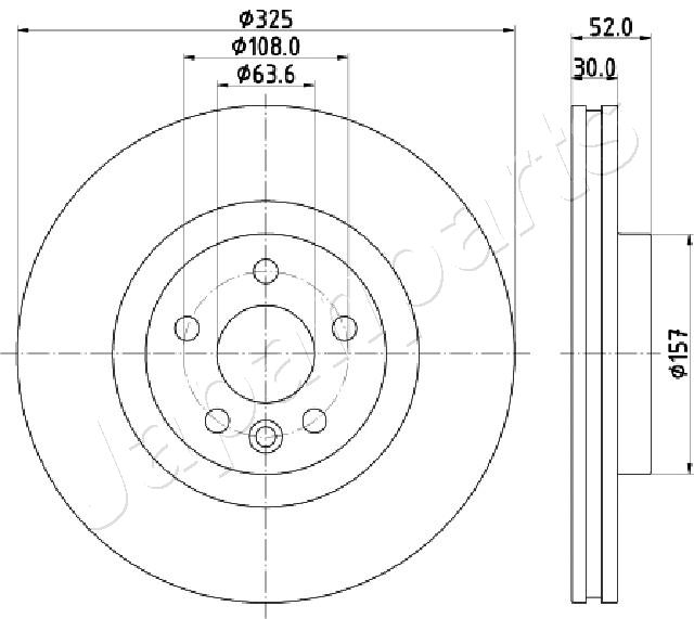 JAPANPARTS DI-L16 Brake Disc