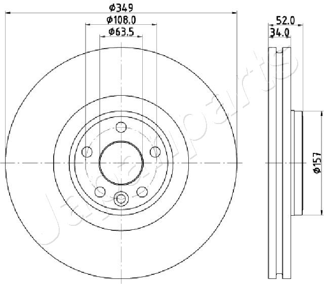 JAPANPARTS DI-L17 Brake Disc