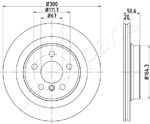 JAPANPARTS DP-0106 Brake Disc