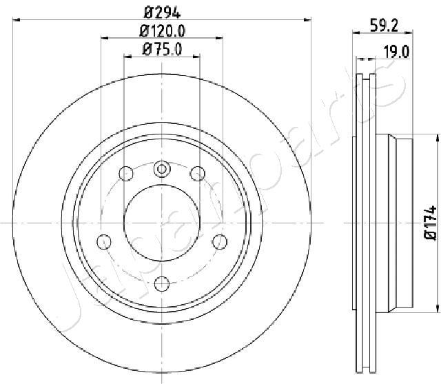 JAPANPARTS DP-0109 Brake Disc