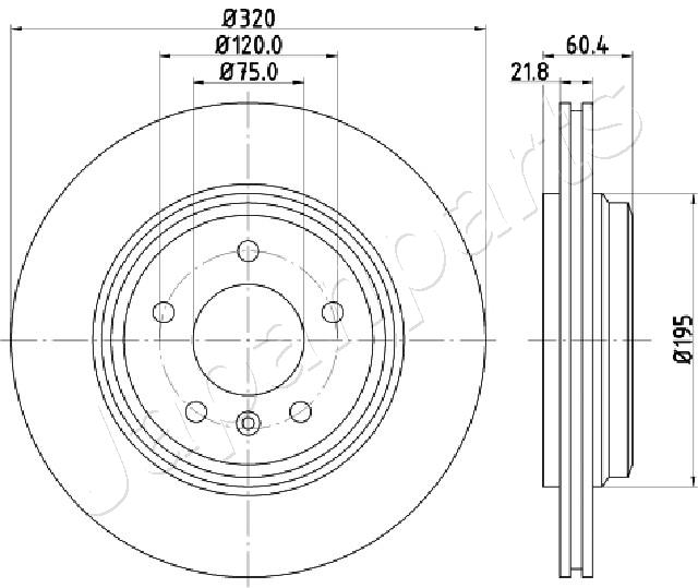 JAPANPARTS DP-0110 Brake Disc