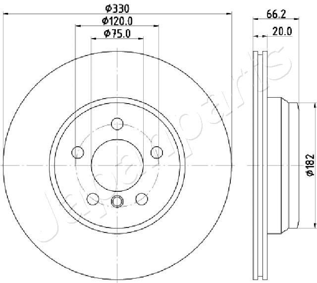 JAPANPARTS DP-0115 Brake Disc