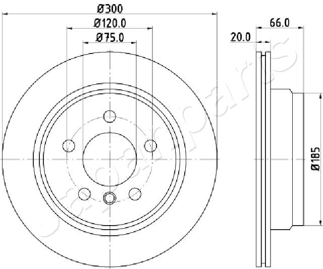 JAPANPARTS DP-0116 Brake Disc