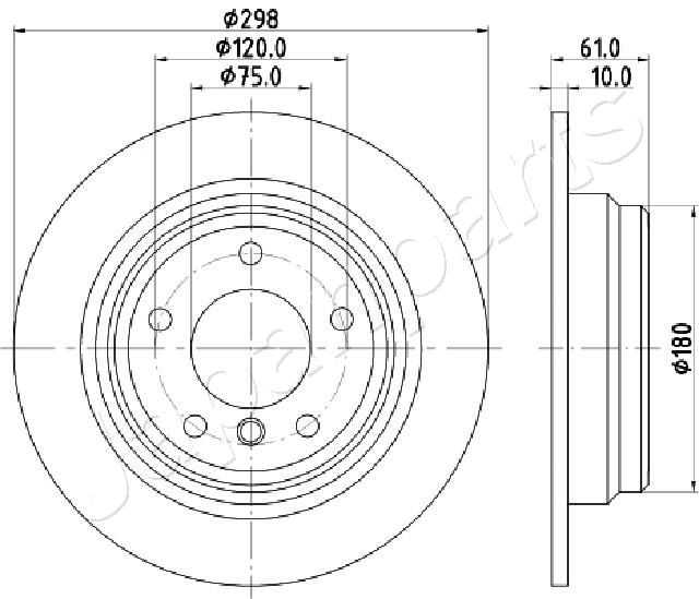 JAPANPARTS DP-0119 Brake Disc