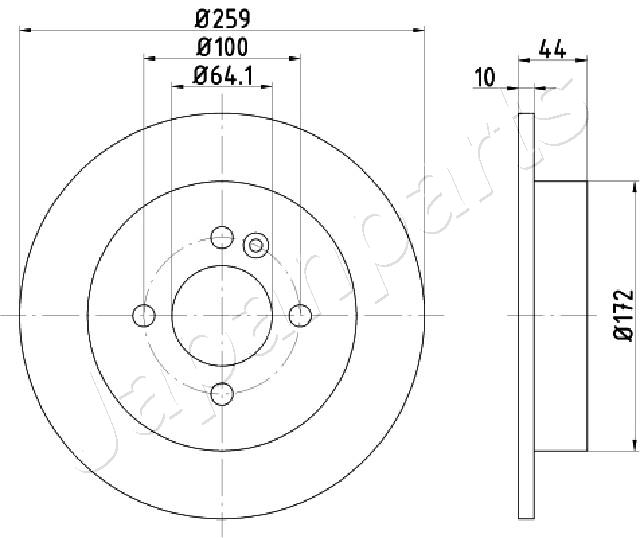 JAPANPARTS DP-0132 Brake Disc