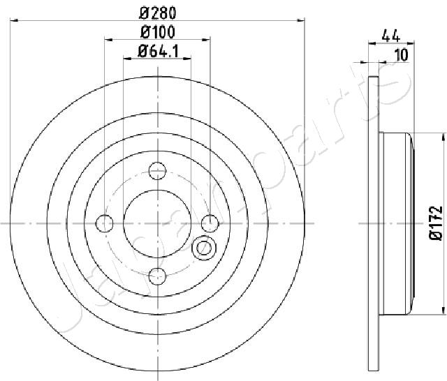 JAPANPARTS DP-0133 Brake Disc