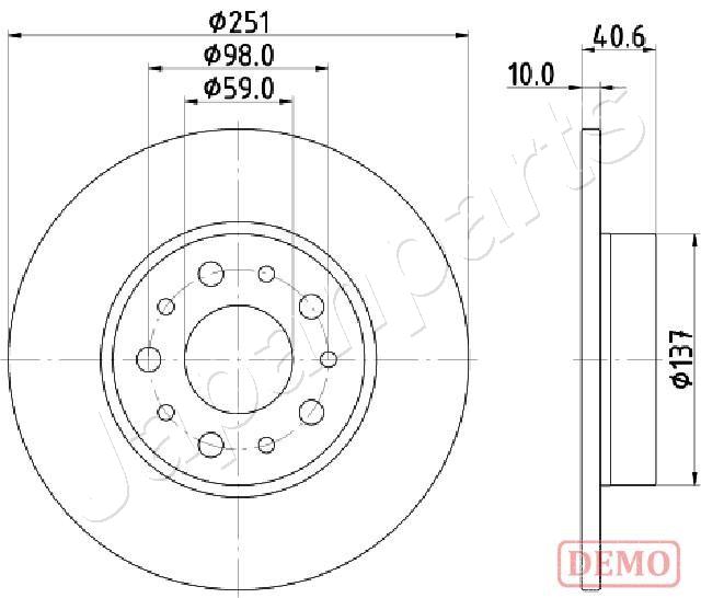 JAPANPARTS DP-0211C Discofreno