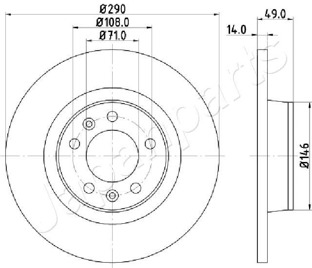 JAPANPARTS DP-0219 Brake Disc