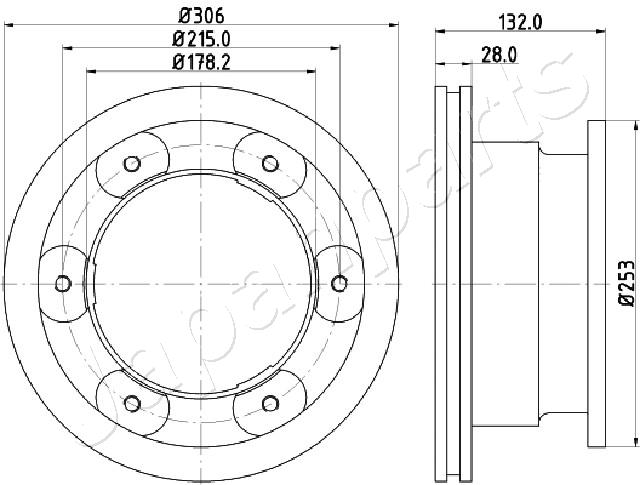 JAPANPARTS DP-0226 Brake Disc