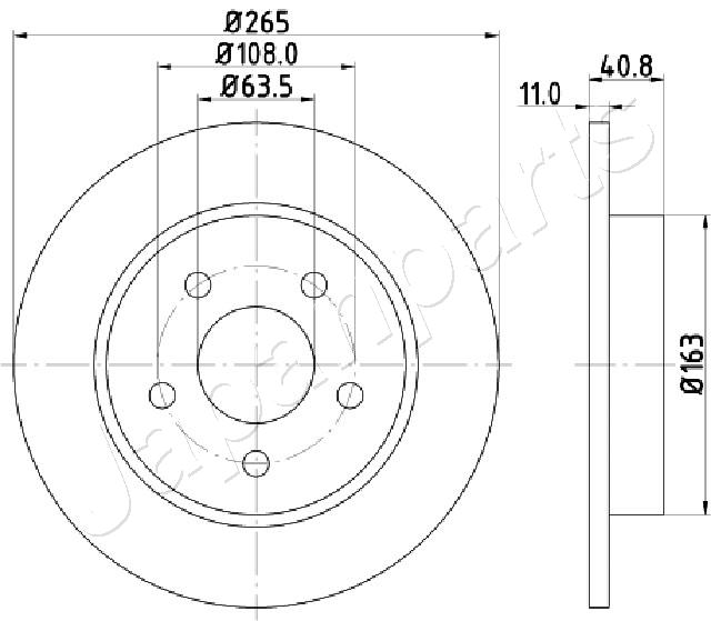 JAPANPARTS DP-0300 Brake Disc