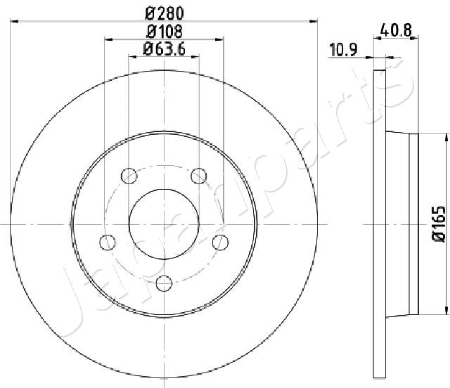 JAPANPARTS DP-0301 Brake Disc