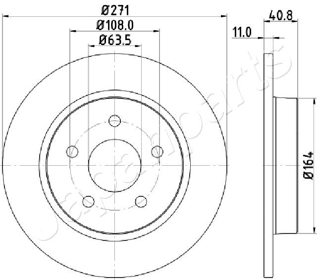 JAPANPARTS DP-0305 Brake Disc