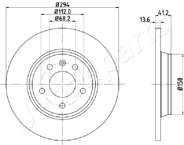 JAPANPARTS DP-0307 Brake Disc