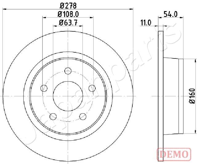 JAPANPARTS DP-0311C Discofreno