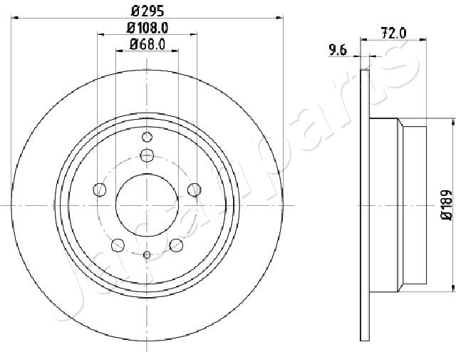 JAPANPARTS DP-0319 Brake Disc