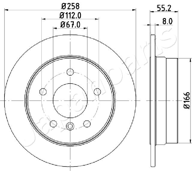 JAPANPARTS DP-0500 Brake Disc