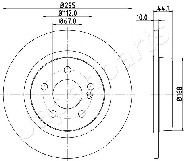 JAPANPARTS DP-0503 Brake Disc