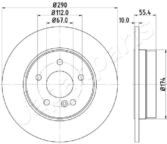 JAPANPARTS DP-0507 Brake Disc