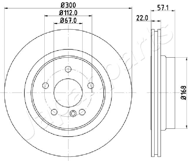 JAPANPARTS DP-0510 Brake Disc