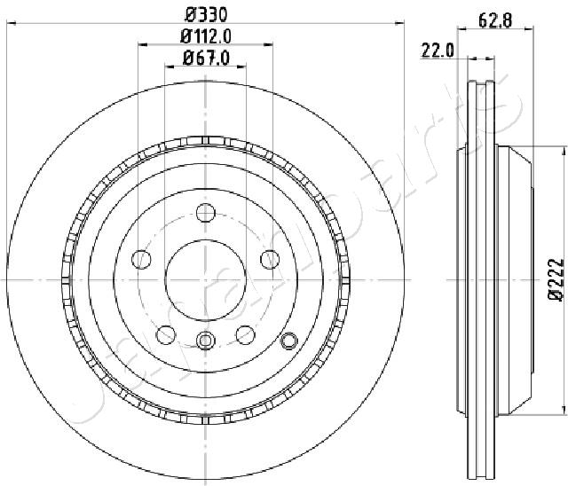 JAPANPARTS DP-0519 Brake Disc