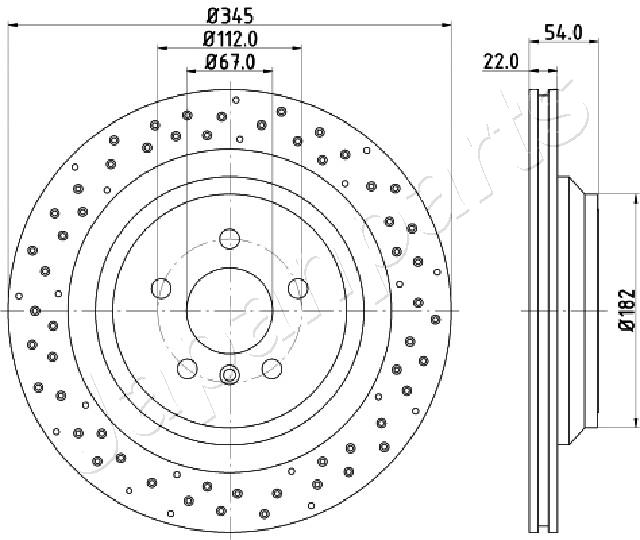 JAPANPARTS DP-0520 Brake Disc