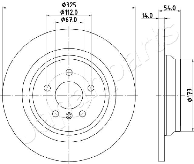 JAPANPARTS DP-0521 Brake Disc