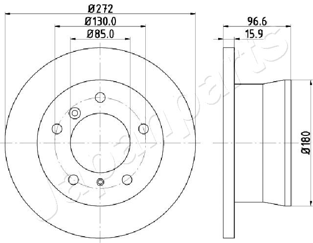 JAPANPARTS DP-0526 Brake Disc