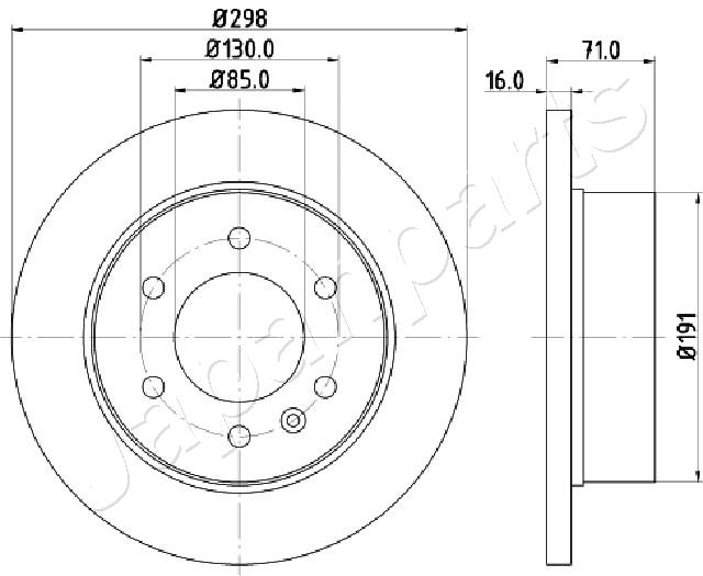 JAPANPARTS DP-0527 Brake Disc