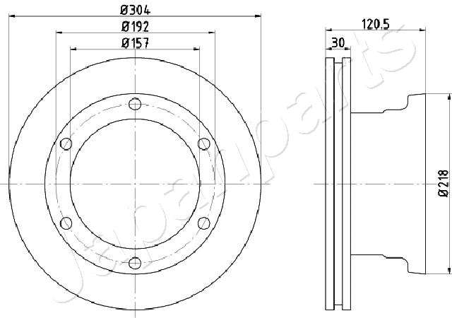 JAPANPARTS DP-0529 Brake Disc