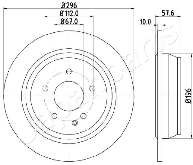 JAPANPARTS DP-0532 Brake Disc