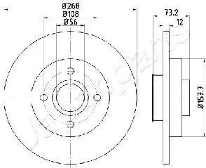 JAPANPARTS DP-0601 Brake Disc