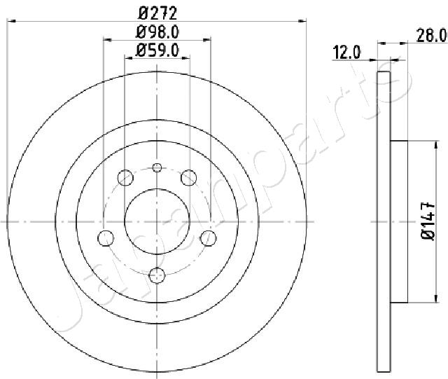 JAPANPARTS DP-0606 Discofreno