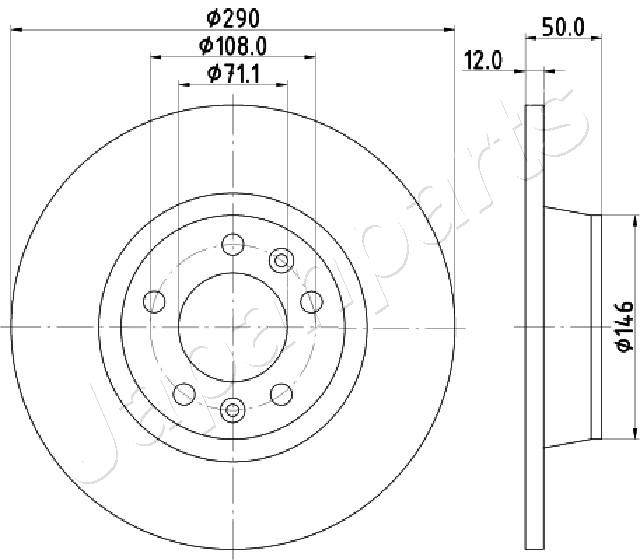 JAPANPARTS DP-0617 Brake Disc