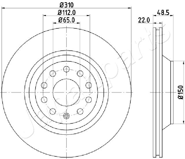 JAPANPARTS DP-0903 Brake Disc