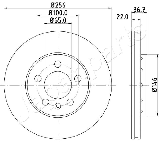 JAPANPARTS DP-0904 Brake Disc