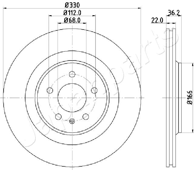 JAPANPARTS DP-0910 Brake Disc