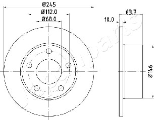 JAPANPARTS DP-0912 Brake Disc